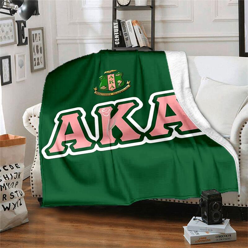 1pc Blanket AKA Logo5 Print Design, Lightweight Blanket for Sofa, Bed- Soft &Warm, Gift for All Seasons like Christmas, Halloween