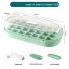 ZISIZ Large Capacity Ice Cube Tray with Lid