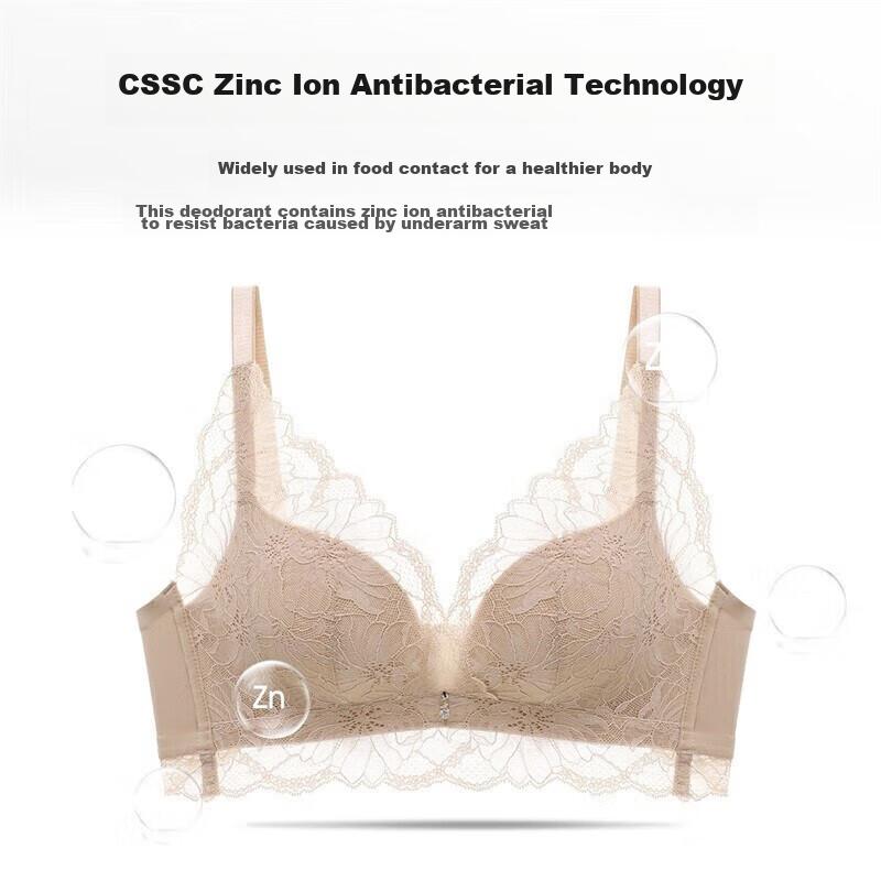 Ordifen Women's Wireless Bra, Push-Up Bra, Lace Antibacterial Brassiere, Gift for Girlfriend XB1533/XB1521