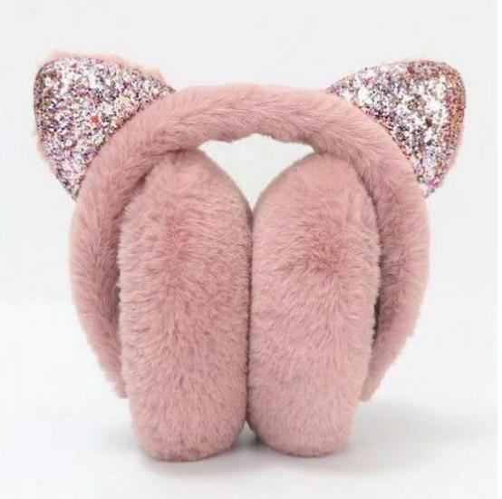 Zimní plyšové náušníky s kočičími oušky pro ženy a studenty