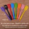 All-in-One Transparent Silicone Spatula for Mixing, Scraping, and Baking