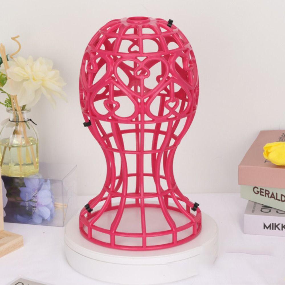Lantern Shape Plastic Wig Stand 4 Color Wig Head Stand Wig Accessories Hat Cap Holder