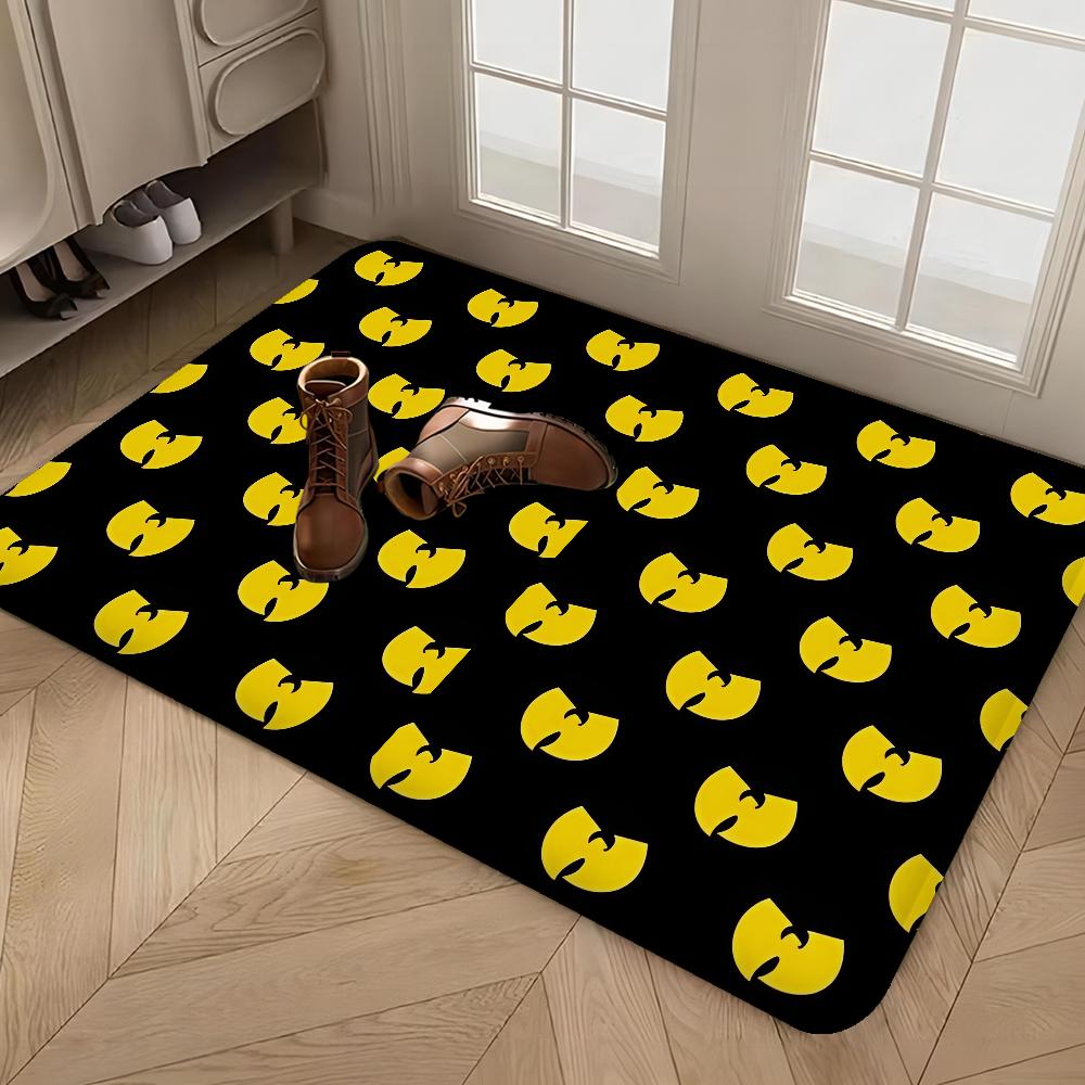 W-WU-T-TANG C-CLAN Entrance Door Mat Washable Non-Slip Living Room Sofa Chairs Area Mat Kitchen Alfombra