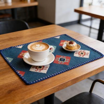Dining Table Farmhouse Kitchen Tabletop Cotton Table Mats 12 X 18 Inch Cotton Linen Placemats