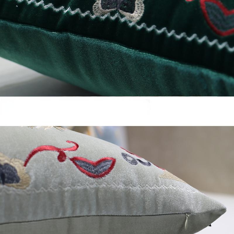 Tiger Head Embroidered Pillow Cover American Retro High Quality Cushion Cover Pillows Decor Home