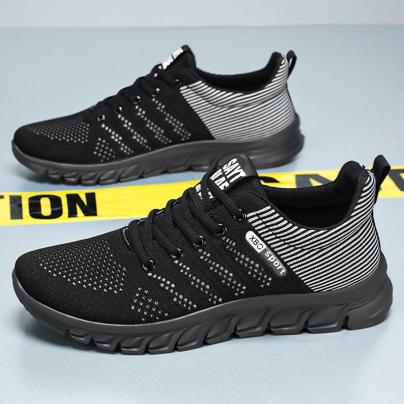 Men's shoes new summer sports shoes breathable mesh running shoes comfortable soft sole single shoes simple versatile casual shoes