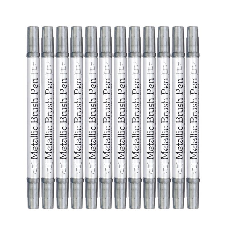 Pixuri Marker Metalice cu Dublă Capăt Culoare Aurie/Argintie Marker cu Vopsea pentru Pictură pe Piatră Cană Ceramică Accesorii DIY pentru Pictură
