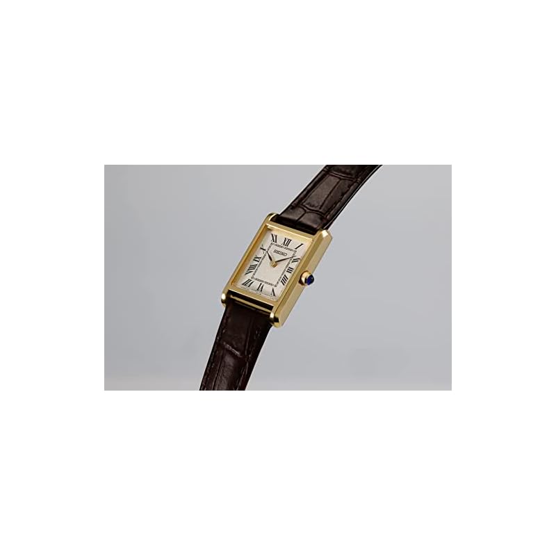 [Seiko Watch] SEIKO SELECTION SSEH002 Women's Watch, Battery-Powered Quartz, Nano Universe Collaboration, Square Shape, Brown/Yellow Gold Dial, Light