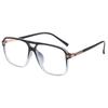 2025 TR90 Korean Style Large Frame Double Bridge Anti-Blue Light Eyeglasses with Plain Lenses - Model OZ 260.