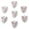 Vintage Silver Heart Pendant with 'Love' Letters - Creative Handmade Jewelry Accessory