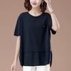 Women's Short-sleeved T-shirt, Summer Short-sleeved Loose Women's Blouse, with A Stylish Belly and A Youthful Appearance