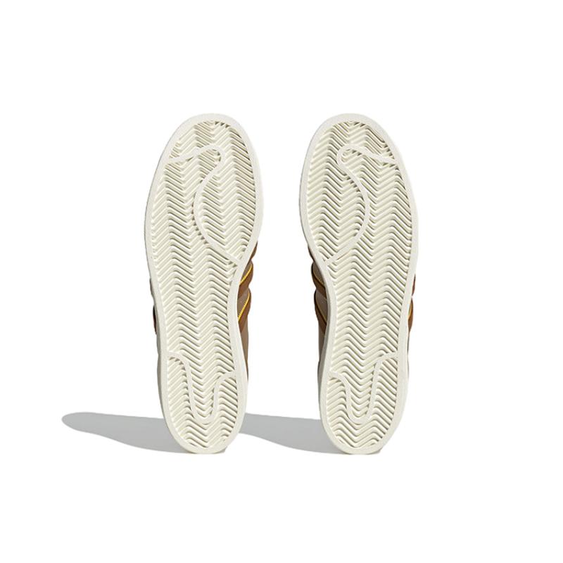 adidas Superstar Shoes 'Brown White Yellow' Sneakers IG3003