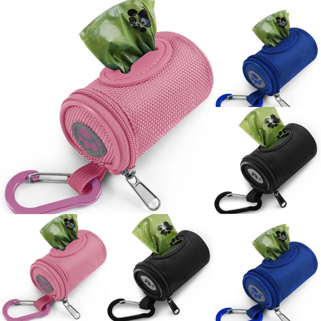 Dog Garbage Bag Soft Fabric Dog Poop Bag Holder  And Strong Oxford Cloth Bags Holder Suitable For Walking Dog Outside