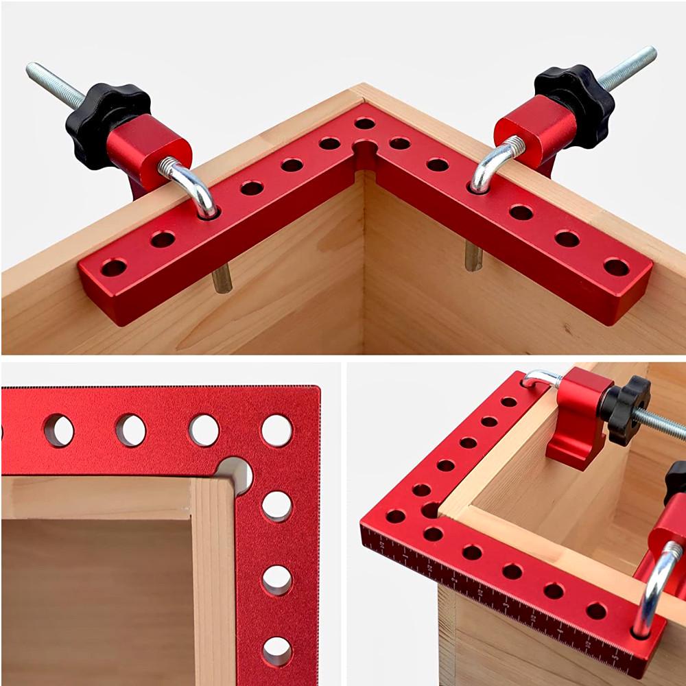 Woodworking Aluminum Alloy 90° Right Angle Clamp Set (3/6/12 pcs)