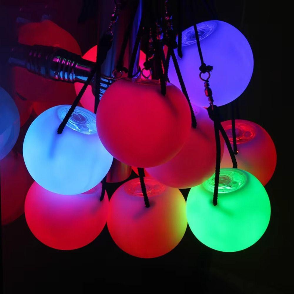 Waterproof RGB Glowing Hand Props Colorful Luminous Belly Dance Throwing Ball  Festival