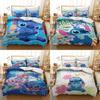 Zestaw pościeli Lilo i Stitch z uroczym nadrukiem 3D Stitcha do dekoracji pokoju dziecięcego