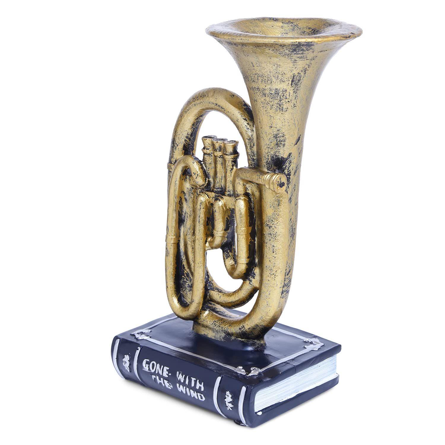 

Home Decor Showpiece for Home Decor | Living Room Bedroom | Decoration Gifting Items for Friend Family | Trumpet Décor Accent