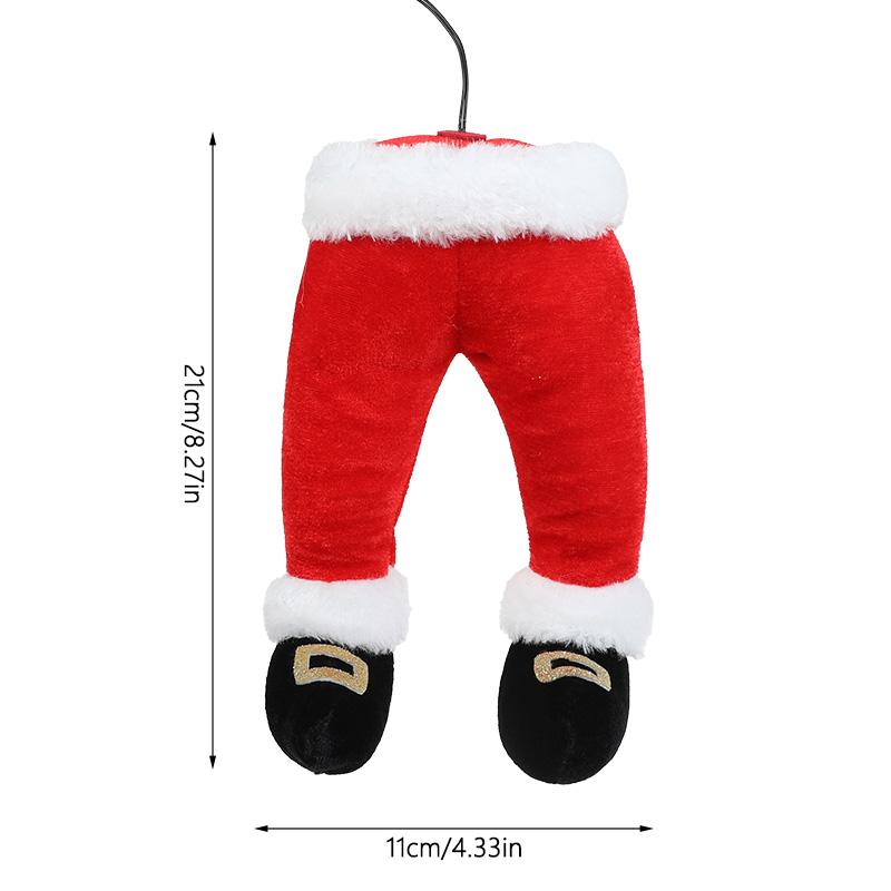 

Дед Мороз Эльф Ноги Кукла Украшение Рождественской Елки Домашний Камин Подвесное Украшение Рождественские Пики Новогодние Товары для Вечеринки Подарок