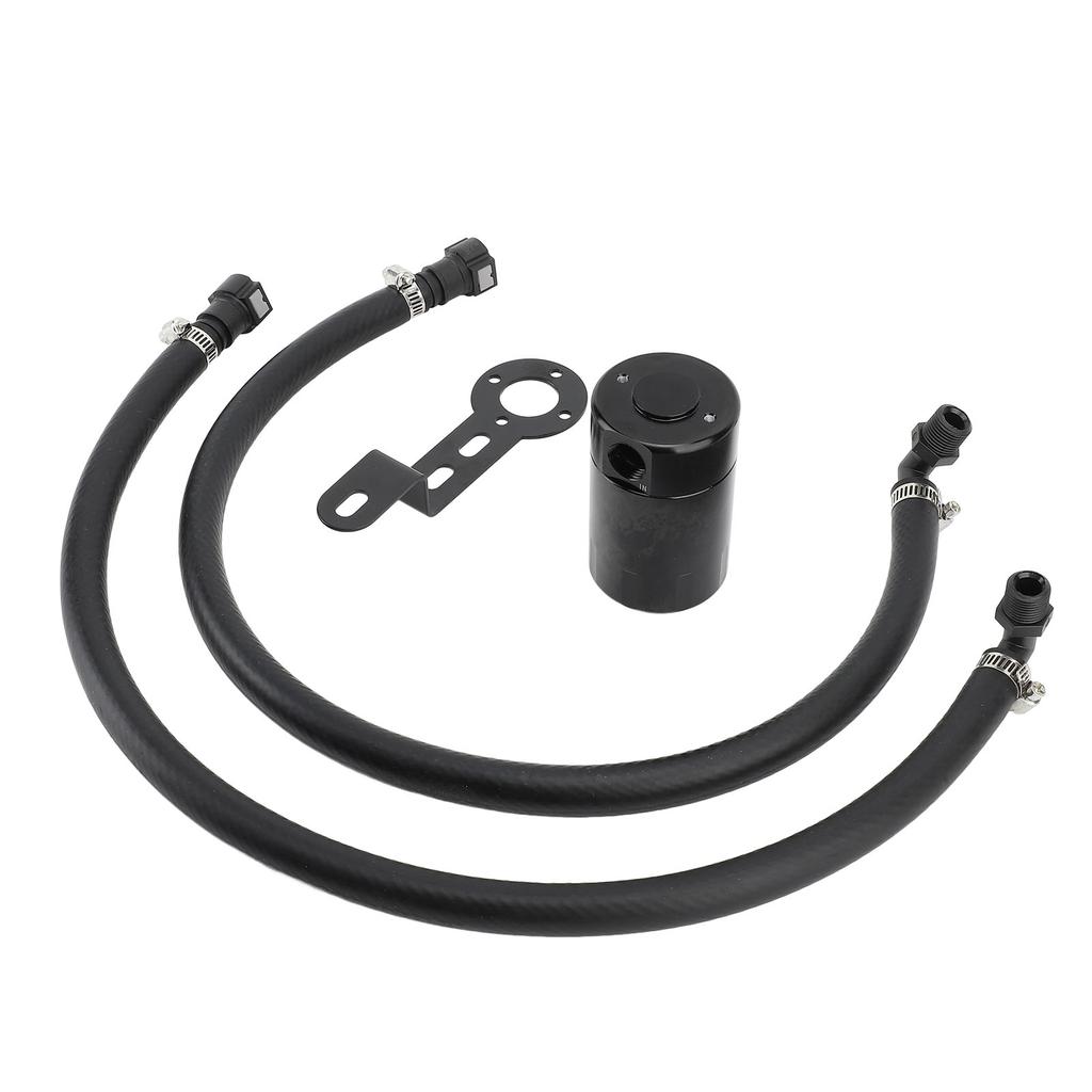 3oz Air Oil Separator Aluminium Alloy Oil Catch Can Oil Separator Tank Reservoir Kit for 1500 5.3L 6.2L 2014 to 2018