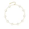 Four-Leaf Clover & Ten-Flower Necklace - Double-Sided 18K Gold Plated with Mother-of-Pearl, Cross-Border Popular OL Style