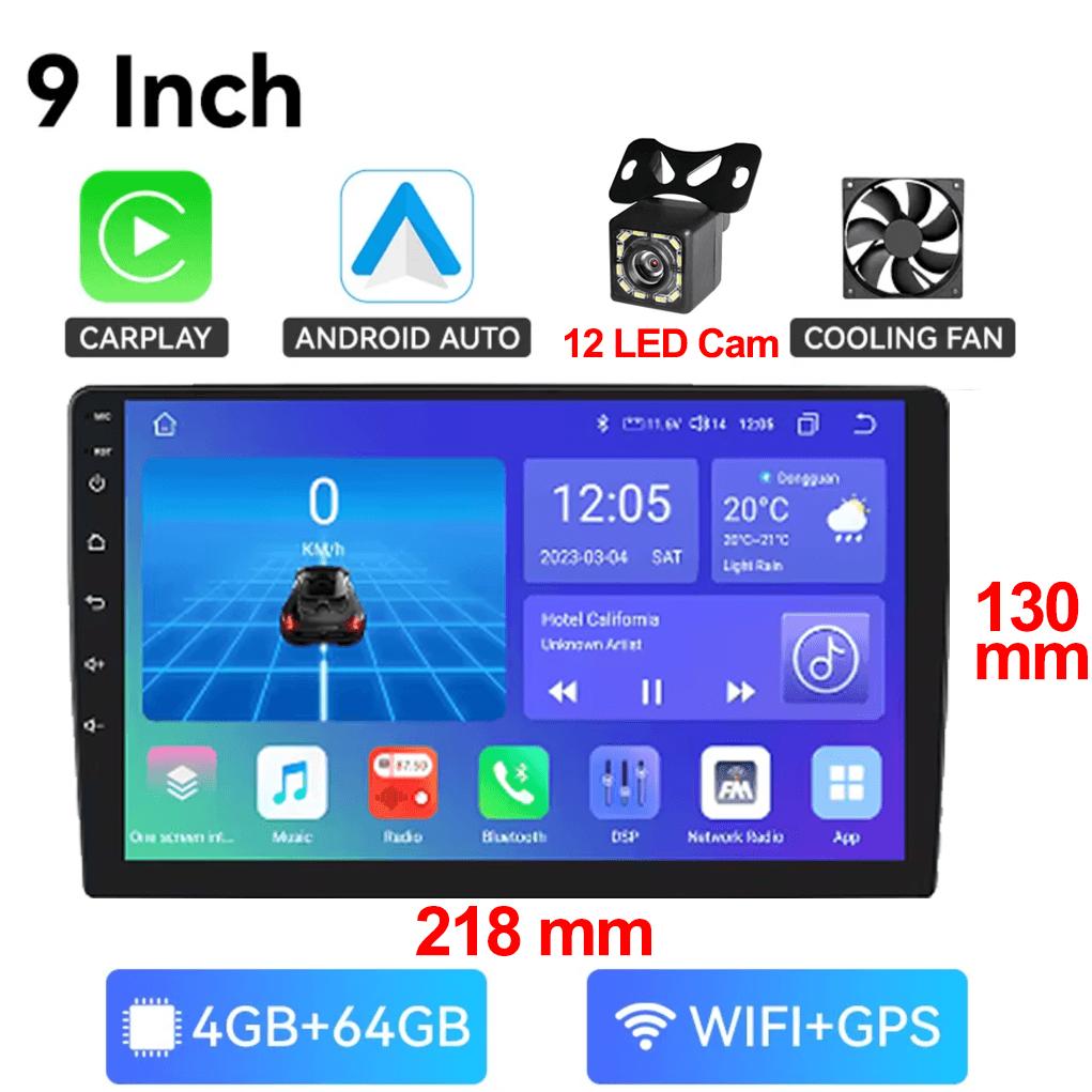 7/9/10'' 2Din Android 13 Wireless Carplay Radio 64G BT Car Radio Multimedia Stereo For toyota Hyundai Kia Volkswagen Jeep Fiat