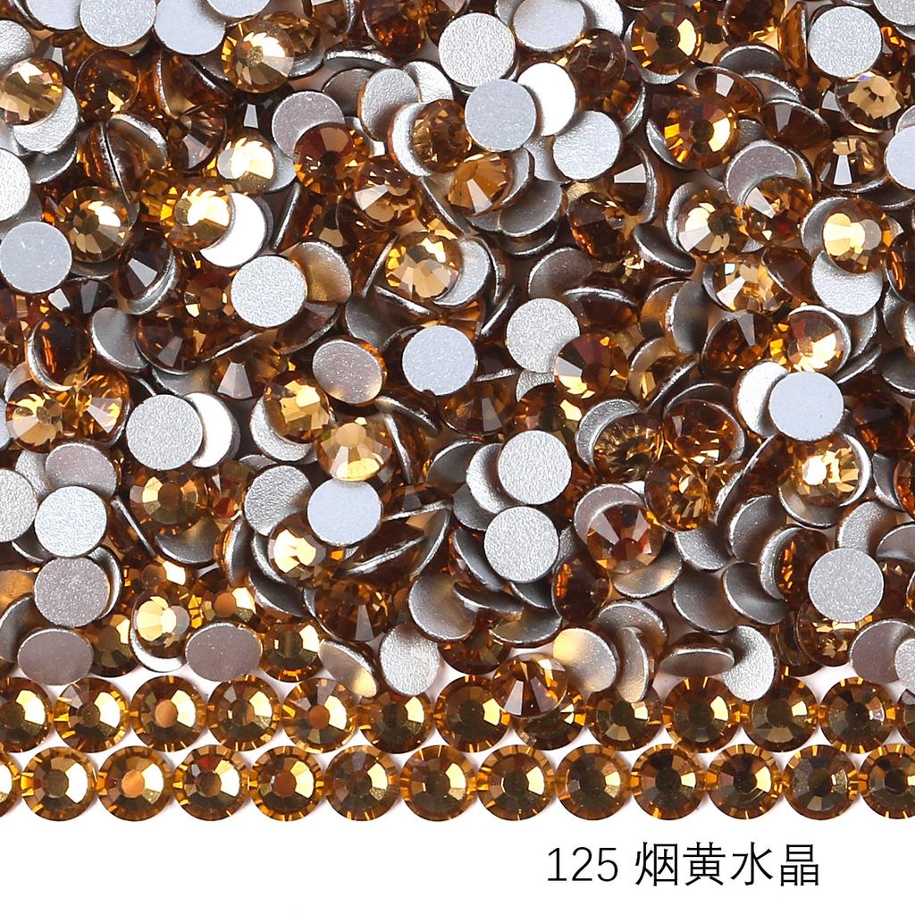 Verre Rond Strass Manucure DIY Diamant Bijoux, Accessoires Coque Téléphone Portable Autocollant Strass, Verre Cristal Fond Plat Strass Imitation Diamant