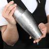Outil de bar Acier inoxydable Shaker Boston Set Shaker à cocktail Boîte à cocktail Barware de barman Argent