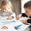 BAMBOLA Rainbow Pencil 2B Shavings Writing 12 Pieces Cute Girls Colored Stylish Elementary School Entrance Celebration Birthday Present