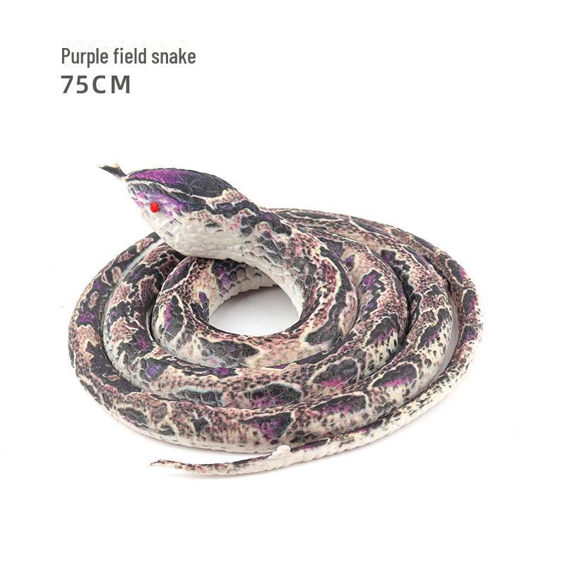 75cm Realistic Rubber Snake Toy - Scary, Funny, Creative Fake Animal Model for Children