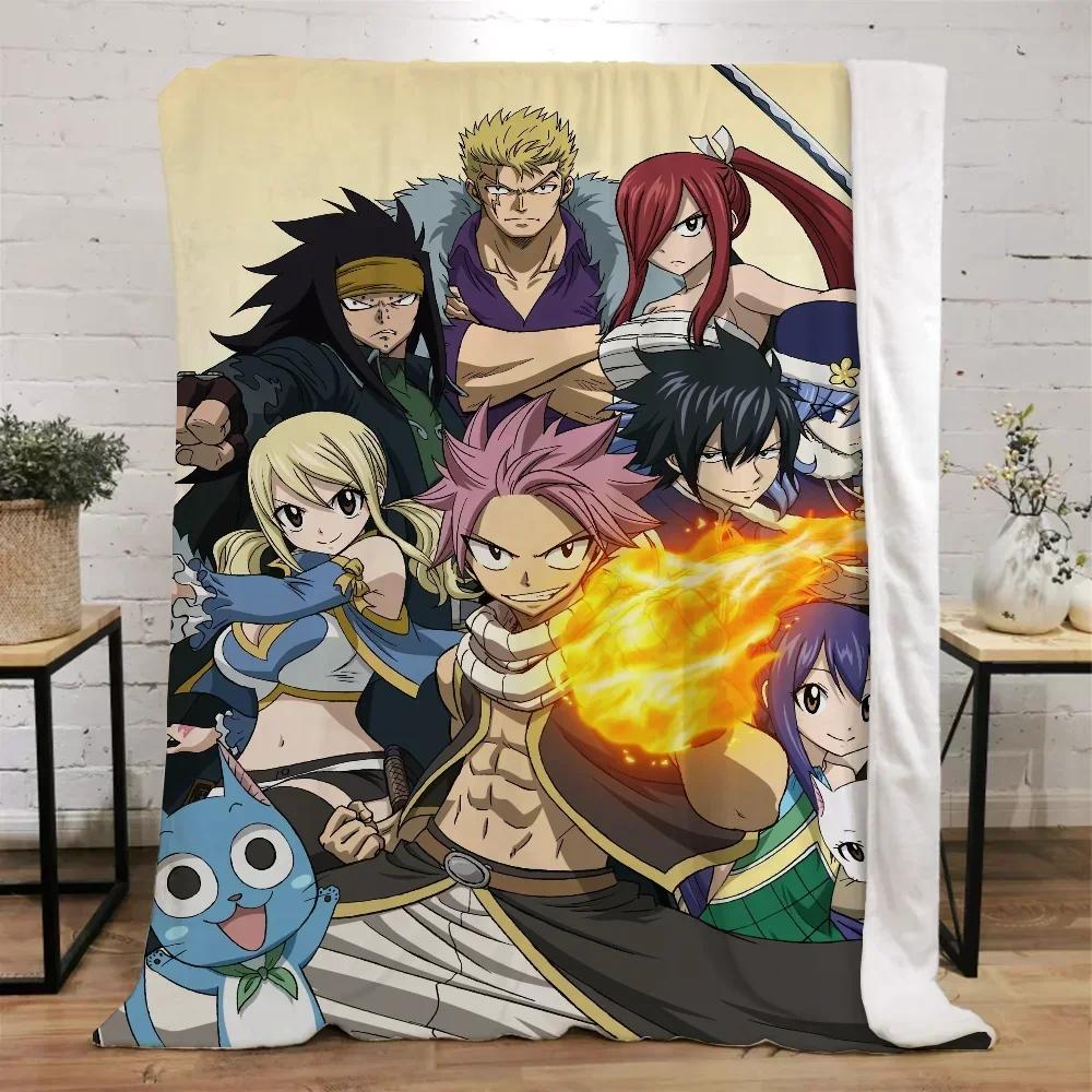 Fairy Tail Coral Warm Blankets for Cold Home and Decoration Winter Blanket Bed Microfiber Bedding Beach Towel Fluffy Plaid Throw