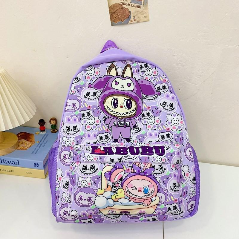 Adorable Bubble Mart Labubu Children Backpack Lightweight Nylon For School And Outdoor Fun