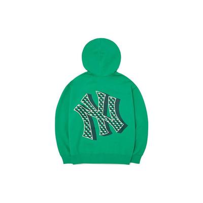 MLB New York Yankees Large Logo Printed Hoodie Unisex Hoodies Green 3AHDM0424-50GNS