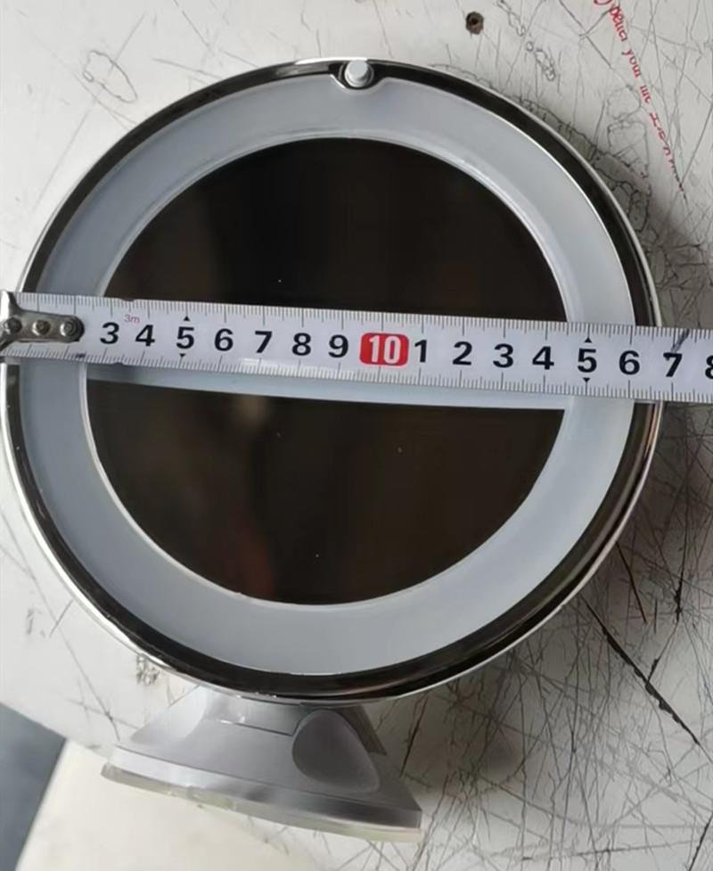 LED Makeup Mirror with Fill Light 10X Magnification Three-color Upgraded USB Plug-in Touch Switch Bathroom Accessories