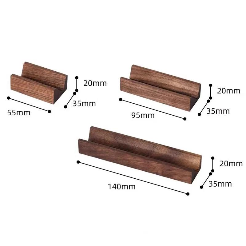 Massivholz Luxus Ringhalter Ringe Aufbewahrungsschlitz Schmuck Präsentationsständer Hintergrunddekoration Foto-Requisiten Kleine Ornamente Behälter Zubehör