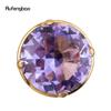 Lys lilla diamanttype Gylden spaserstokk Mote Dekorativ spaserstokk Gentleman Elegant Cosplay Cane Knob Crosier 93cm