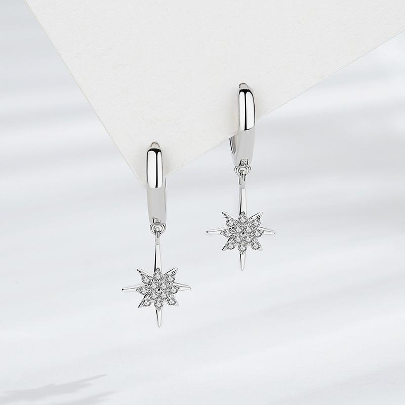 Tancise 925 Sterling Silber Zirkon Ohrringe Tropfen Ohrringe für Frauen Hochzeit Party Geschenke