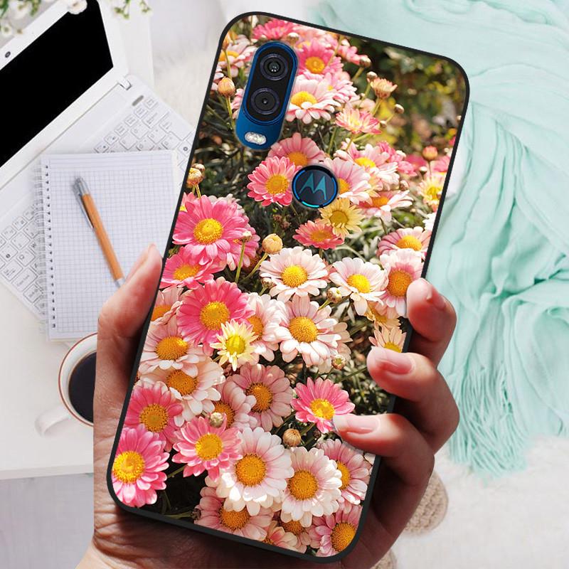 

Для Motorola One Vision Чохол Чорна Кришка Лев Вовк Силіконова М яка Задня Кришка Для Moto One Vision Чохол для Телефона Захисна Оболонка For Moto One Vision