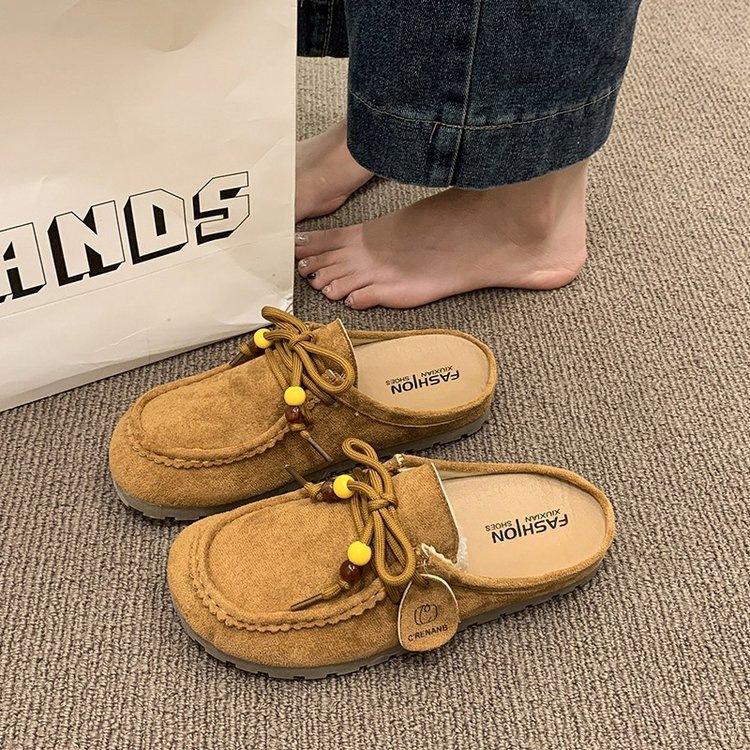 Retro bag head Birkenstocks spring new thick-soled Birkenstocks heightening casual slippers