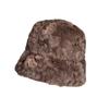 Fashion lamb wool plush bucket hat women's winter plush thickened warm temperament versatile cold hat