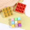 4/9 Keys LED Keyboard Keychain Fidget Toys Crystal Clicker Sensory Toy for Stress Relief Keyboard Keychain Fidget Gadget