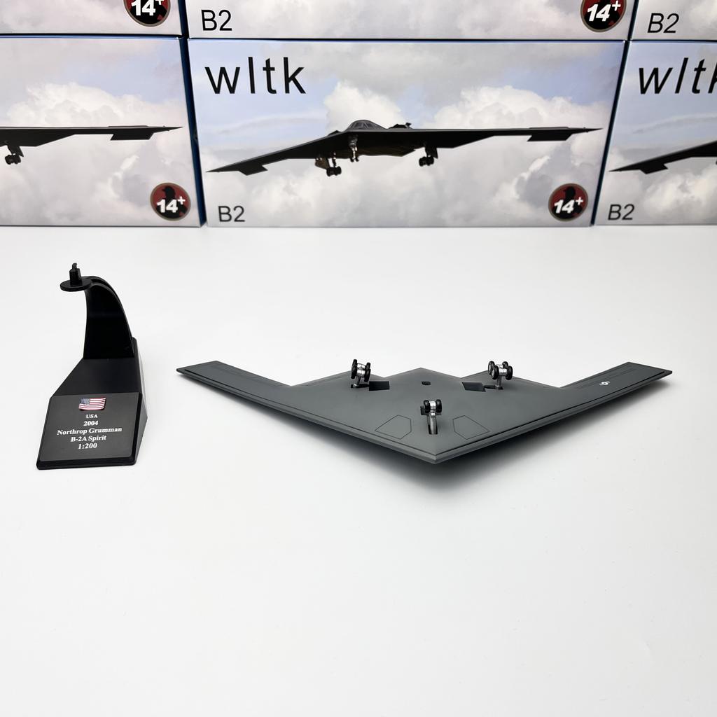 Kampfflugzeugmodell im Maßstab 1/200, US B-2 Spirit Bomber, Militärflugzeug-Nachbildung, Flugzeug aus dem Zweiten Weltkrieg, Sammlerspielzeug für Jungen