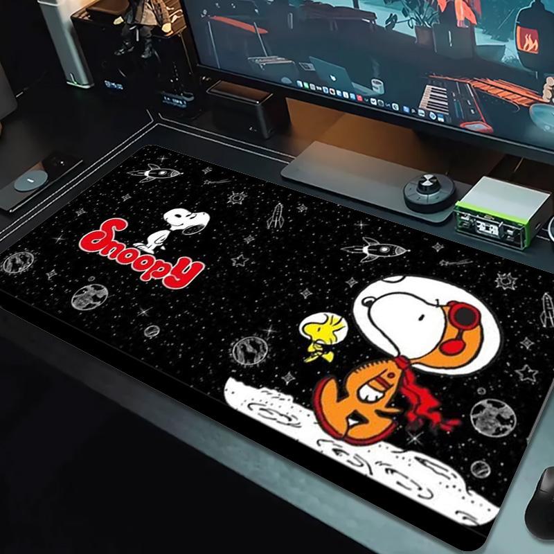 Dog Snoopy Color Mouse Pad Large Gaming Table Cushion Non-slip Laptop Tablet Big Mousepad XXL Mat Mini PC Playmat With Lock edge
