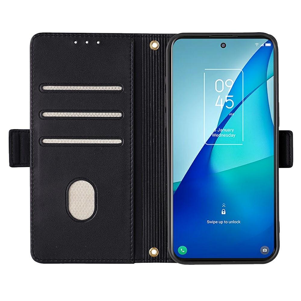 

For Google Pixel 8a Leather Wallet Case RFID Blocking Stand Cover with Hand Strap Green
