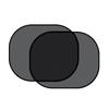 1Pair Car Sunshade Covers Universal Anti-Uv Windscreen Folding Visor Auto Side Window Sun Shade Protector Car Accessories