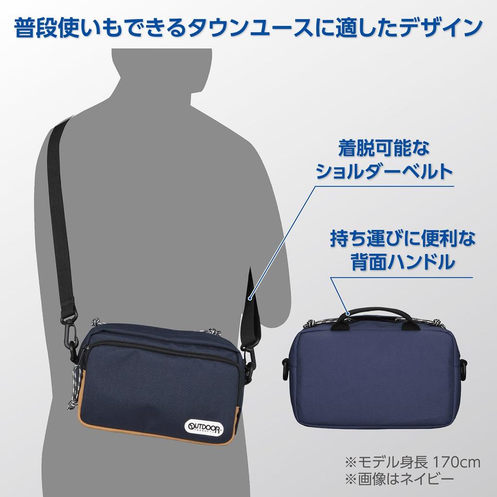 Hakuba OUTDOOR PRODUCTS Camera Shoulder Bag 03 2.5L Black ODCSB03BK Compact Bag that can also be used as an inner bag
