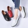 Fashion Women Flats Platform Shoes Women Elegant Genuine Leather Shoes Woman Autumn Slip On Casual Flat Shoes Women Zapatos De Mujer