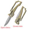 Kitchen Knife High Hardness Pocket Knife Multifunctional Folding Knife Key Chain Mini Titanium Alloy EDC Knife Peeling Knife