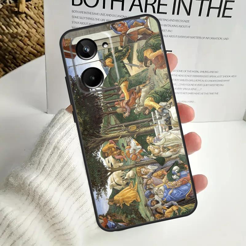 

Ренессанс Арт Краска для Realme GT Neo 5 GT5 9 10 11 12 Pro Plus C30 C31 C33 C35 C25s C21Y C51 C55 C67 C53 Чехол Realme C31