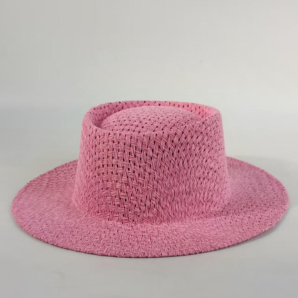 2026 cappello di paglia estate Uomo Panama Cappelli di paglia semplici cappelli da sole Donna cappello durevole Intreccio stile rattan Protezione UV cappello da mare