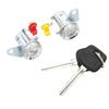 Pair Of Front Door Lock Cylinder With Key LH&RH Fit For 1996-2000 Toyota RAV4